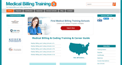 Desktop Screenshot of medicalbillingtraining.net